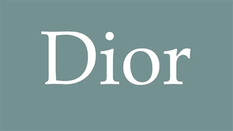 dior montaigne pronunciation|Dior pronunciation in french.